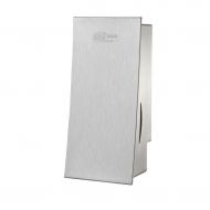 LNNA Stainless Steel Manual Soap Dispenser Office Bathroom Wall-Mounted，Commercial Public Places, 11x8.2x23.5cm