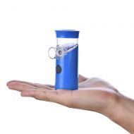 Free Power Portable & Handheld Mesh Nebulizer,Micro USB Rechargeable Mesh Inhaler,Pocket Mini Handheld Ultrasonic Inhaler（Blue）
