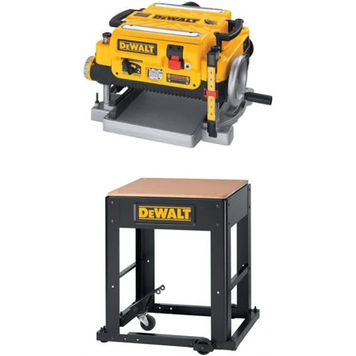  DEWALT DW735 13-Inch, Two Speed Thickness Planer with Planer Stand with Integrated Mobile Base