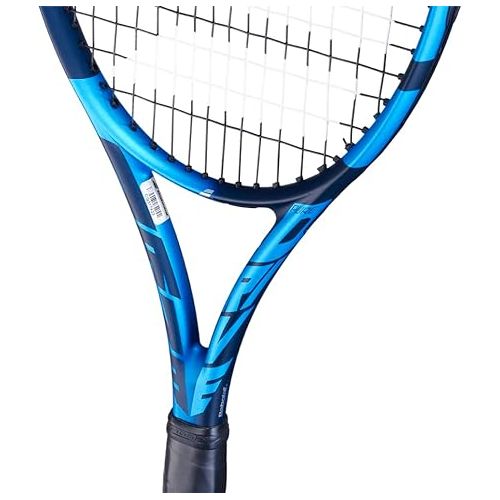 바볼랏 Babolat Pure Drive Tennis Racquet (10th Gen) - Strung with 16g White Babolat Syn Gut at Mid-Range Tension
