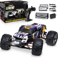 LAEGENDARY Remote Control Car - 4x4 Off Road RC Cars for Adults & Kids - Battery-Powered, Hobby Grade, Waterproof Truck - Reaches up to 30+ MPH -Purple - Yellow