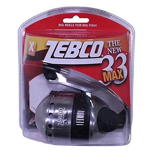 Zebco 33 Spincast Fishing Reel, Quickset Anti-Reverse with Bite Alert, Smooth Dial-Adjustable Drag, Powerful All-Metal Gears with a Lightweight Graphite Frame