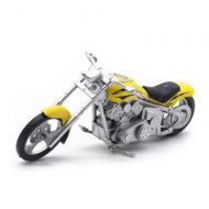 HanYoer Motorcycles Model 1:32 Scale Diecast Car Model Collection Motorcycle Lovers (Yellow)