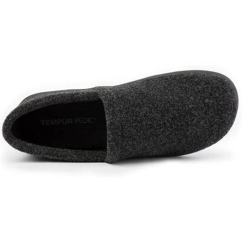 템퍼페딕 Tempur-Pedic Mens Flinn Scuff Casual Slippers Casual - Grey