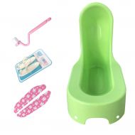 Trainer Baby Toilet Seat Potties Comfortable Portable Seat Chair Training Children Potty Infant Sitting WC Simple Leakproof Potty (Color : Green)