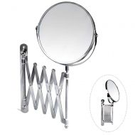 Mirrors Magnifying Makeup Wall Mount 3X Magnifying Cosmetic 360° Swivel Extendable Foldable Telescopic Two Sided for Bathroom Vanity Shaving