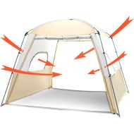 JTYX 5-8 Person Cabin Tent Ultra Large Dome Tent with Porch Camping Dome Shelter Tent Sun Shelter Canopy Event Tent for Party, Garden, Patio, Backyard