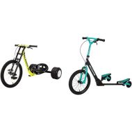 Razor DXT Drift Trike Yellow, One Size & DeltaWing Scooter Black/Mint Green, One Size