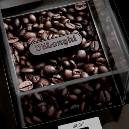드롱기 De’Longhi DeLonghi Edelstahl-Frasstifte Kaffeemuehle mit Schleifen Selector und Menge Kontrolle