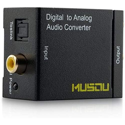 Musou Digital Optical Coax to Analog RCA Audio Converter Adapter