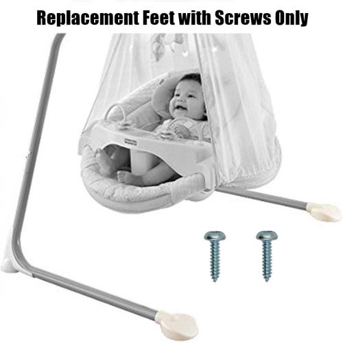  Replacement Parts for Cradle n Swing - Fisher-Price Starlight Papasan Cradle n Swing K7924 - Replacement Feet and Screws