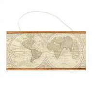 Odoria 1:12 Miniature World Map Wall Hanging Dollhouse Decoration Accessories