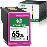 Economink 65 Color, Remanufactured Ink Cartridge Replacement for HP 65XL for DeskJet 2600 2622 2652 3722 3755 3752 2640 2635 Envy 5052 5055 5000 5012 5010 5020 5030 AMP 120 Printer ,1 Pack