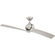 Parrot Uncle Ceiling Fan with Remote Modern Ceiling Fan No Light Indoor for Living Room, 54 Inch, Silver