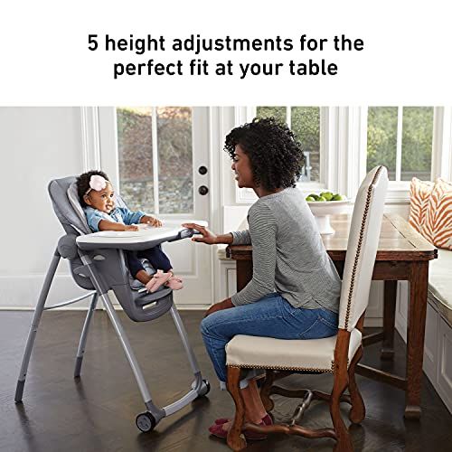 그라코 Graco Table2Table Premier Fold 7 in 1 Convertible High Chair, Converts to Dining Booster Seat, Kids Table and More, Tatum, 25.2 lb