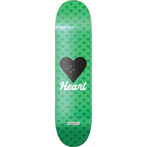  Warehouse Skateboards The Heart Supply Vertical Flow Neon Green Skateboard Deck - 8.12 x 32 with Jessup Black Griptape - Bundle of 2 Items
