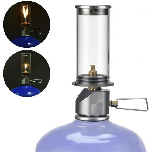  BRS Outdoor Gas Lantern Dreamlike Candle Lamp Portable Tent Lantern Glass Mantle Lantern (BRS-55 1pc)