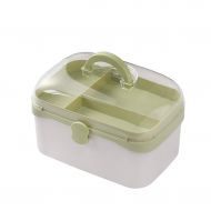 WCJ Transparent Green Household Medicine Box Medicine Storage Box First Aid Kit Medical Box Dormitory Small Medicine Box (Size : S)