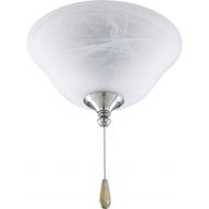 [아마존베스트]Progress Lighting P2621-09EBWB Ceiling Fan Light kit, 10-3/4-Inch Diameter x 6-Inch Height, Brushed Nickel