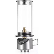 BRS Outdoor Gas Lantern Dreamlike Candle Lamp Portable Tent Lantern Glass Mantle Lantern (BRS-55 1pc)