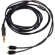 [아마존베스트]Zerone DIY Upgrade 3.5mm Headphone Cable with Microphone Stereo Audio Cable with Volume Control Audio Cable Compatible with MMCX Plug SE215 SE425 SE535