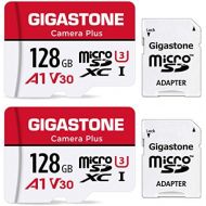 Gigastone 128GB 2-Pack Micro SD Card, Camera Plus, GoPro, Action Camera, Sports Camera, High Speed 100MB/s, 4K Video Recording, Micro SDXC UHS-I A1 V30 U3 Class 10