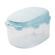 Jlxl Pets Dog Food Storage Bin, Transparent Plastic Dog Cat Dry Feed Container Seal Buckles Box with Pulley