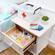 CrossCKL Box Chest - 1pcs Multi Purpose Plastic Medical First Aid Storage Box Large Capacity Portable Household Medicine - Drawer Storage Coffee Table Chest Lock Large Medicine