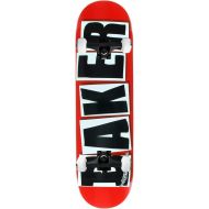 Baker Skateboard Deck Brand Logo Red/Black 8.47 Black Trucks Assembled