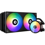 ID-COOLING ICEFLOW 240 ARGB CPU Water Cooler 5V 3-PIN Connector 2-in-1 240mm Addressable RGB Fan 240mm CPU Liquid Cooler, Cable Management AIO Cooler, Intel 115X/2066, AMD AM4
