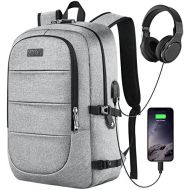[아마존베스트]Travel Laptop Backpack, AMBOR 15.6-17.3 Inch Anti Theft Business Backpack with USB Charging Port and Headphone Interface,Large Computer Backpack School Daypack Backpack for Women a