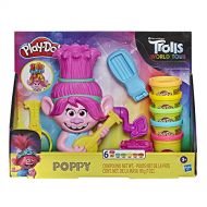[아마존베스트]Play-Doh Trolls World Tour Rainbow Hair Poppy Styling Toy for Kids 3 Years and Up with 6 Non-Toxic Colors