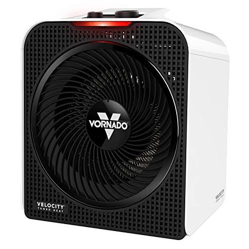 보네이도 Vornado Velocity 3 Space Heater with 3 Heat Settings, Adjustable Thermostat, and Advanced Safety Features, White