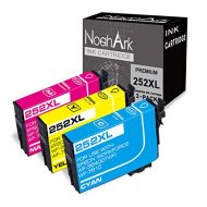 NoahArk 3 Packs 252XL Remanufactured Ink Cartridge Replacement for Epson T252XL 252 XL for Workforce WF-3630 WF-3640 WF-7610 WF-7620 WF-7110 WF-3620 WF-7210 WF-7710 WF-7720 Printer