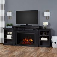 Real Flame Black 8720E Tracey Grand Entertainment Unit with Electric Fireplace, Large