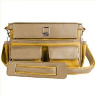 Lencca Beige Yellow Canvas Camera Carryall Shoulder Bag Suitable for Nikon D3500 D5600 D850 D7500 D780 D750