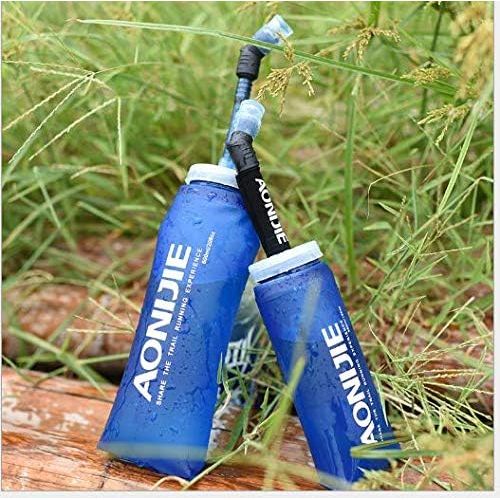  AONIJIE Pack 2 TPU Soft Hydration Water Bottle BPA-Free Collapsible Flask-Use in Hydration Vest for Marathon Running Hiking Cycling