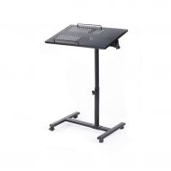 NYJS Computer Table NYJS Computer Desk, Folding The Laptop Stand, Lazy Table Bedside Portable Desk Tray Bed Table, The Desktop Can Be Adjusted, Steel, Movable Lifting, (Size: 56-90CM) Adjust Computer