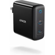 USB C Charger, Anker 60W 2-Port PowerPort Atom PD 2 [GAN Tech] Compact Foldable Wall Charger, Power Delivery for MacBook Pro/Air, iPad Pro, iPhone 11 / Pro/Max/XR/XS/X, Pixel, Gala