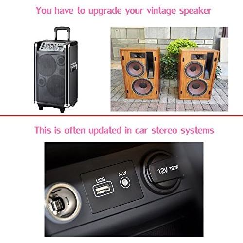  [아마존베스트]-Service-Informationen Bluetooth Receiver for Car Stereo, Bluetooth Adapter for Home Stereo Wireless Music Adapter for Portable Speskers, Car (AUX IN) with 3.5 mm Cable (H) LY-NEW