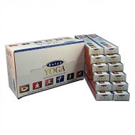 인센스스틱 Satya Premium Yoga Incense Sticks/Agarbatti 180 Grams Box | 12 Packs of 15 Grams Each In A Box | Premium Quality
