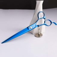 YUHUA-WL-Scissors Trimming Scissors 7 Inch Beauty Pet Hairdressing Scissors Flat Shear, Pet Groomer Special Beauty Tools Scissors Cutting Tools (Color : Blue)