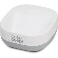 Joseph Joseph 70511 Slim Compact Soap Dish with Drain, Gray, 7.1 x 3.6 x 8.4 cm