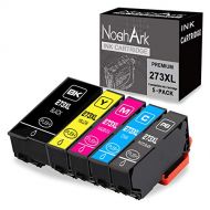 NoahArk 5 Packs 273XL Remanufacture Ink Cartridge Replacement for Epson 273XL 273 XL T273XL for Expression Premium XP-520 XP-800 XP-600 XP-610 XP-620 XP-820 XP-810 Printer (1BK/1PB
