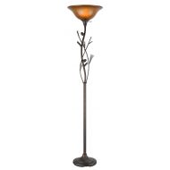 Cal Lighting BO-961TR Pinecone Torchiere Standing Lamp in Willow, 18 x 18 x 70
