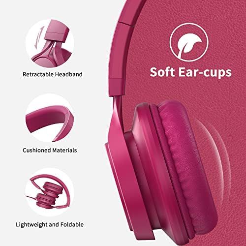 [아마존베스트]AILIHEN Pink 3.5mm Jack Wired On-Ear Headset
