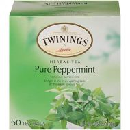 [무료배송]Twinings of London Pure Peppermint Herbal Tea Bags, 50 Count (Pack of 6)