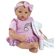 Adora BabyTime Collection in Lavender with Newborn Baby Doll, Soft Blanket & Feeding Bottle