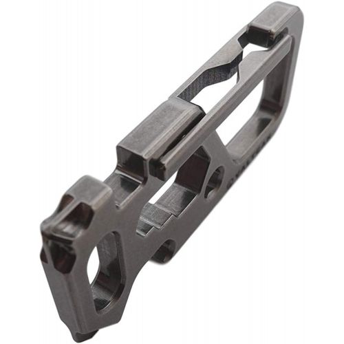  Valtcan Titanium Carabiner Multi Tool Key Chain Holder Glossy Stonewash