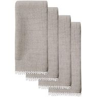 Lenox French Perle Solid Set of 4 Napkins, Dove Grey